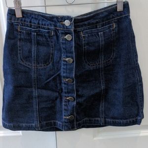 Topshop Moto denim skirt